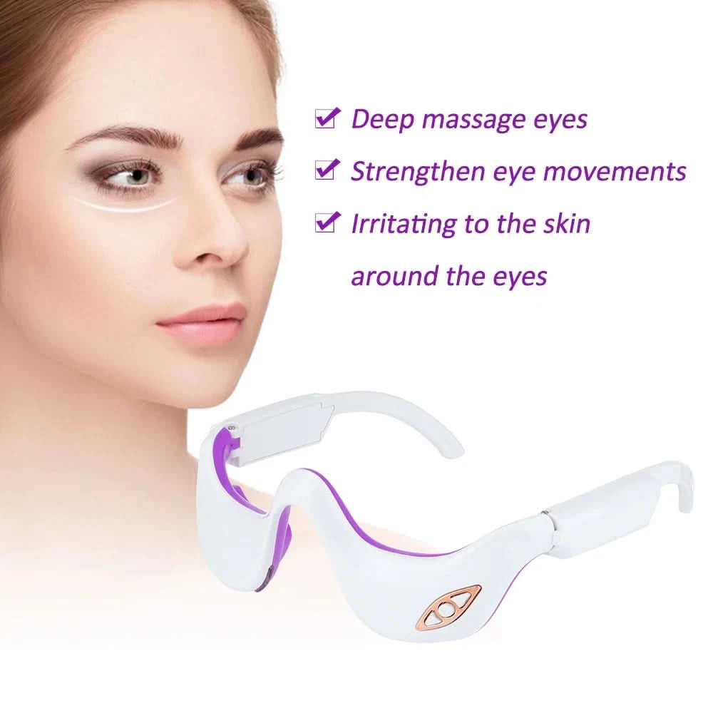 Electric Eye Massager Anti Wrinkle Aging Eye Care Beauty Tool Massage Rechargeable Eye Fatigue Relief Device - M & M Global