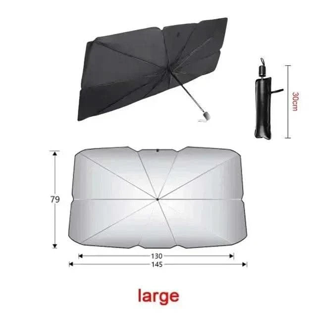 Car Sunshade Umbrella For Auto Shading Car Sun Shade Protector Parasol Summer Sun Interior Windshield Protection Curtain - M & M Global