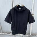 Summer Cargo Style Set Men's Casual Hooded Solid Short Sleeve T-shirt Shorts Loose Fashion High Quality Handsome Sweatshirt Suit