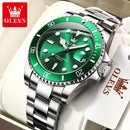 OLEVS Watches for Men with Date Luxury Big Face Waterproof Mens Wristwatch Analog Dress Two Tone Stainless Steel Man Watch - M & M Global