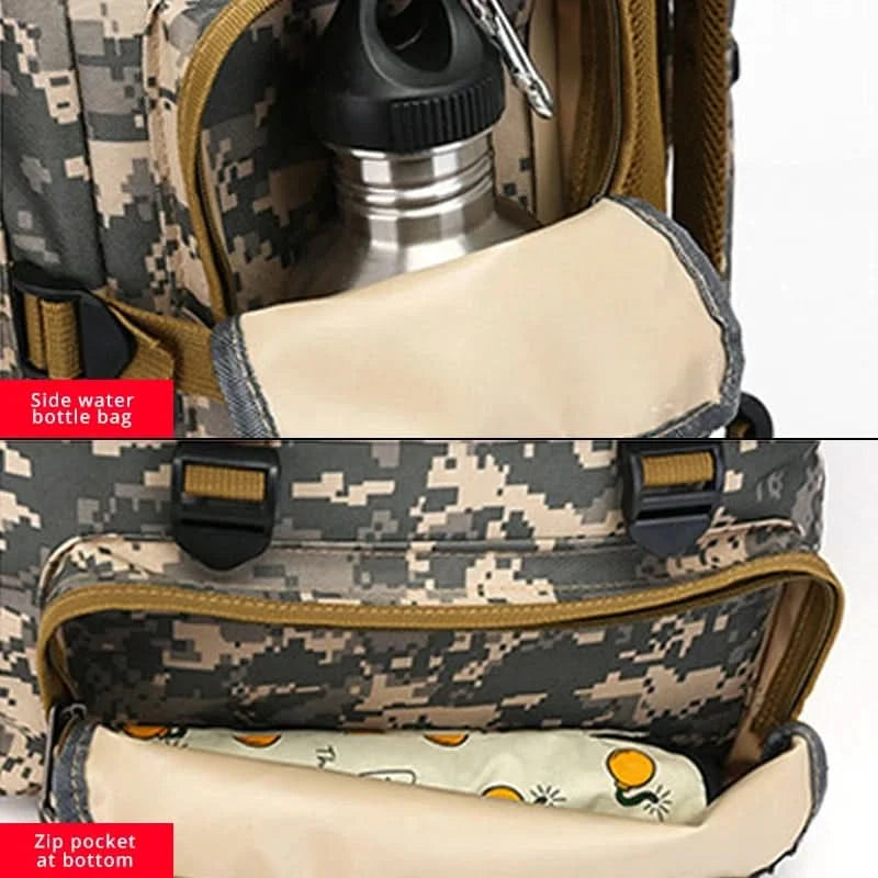 Rilibegan Men Travel Backpack Tactical Climbing Outdoor Hiking Camouflage Multifunctional Bag Men Backpack - M & M Global