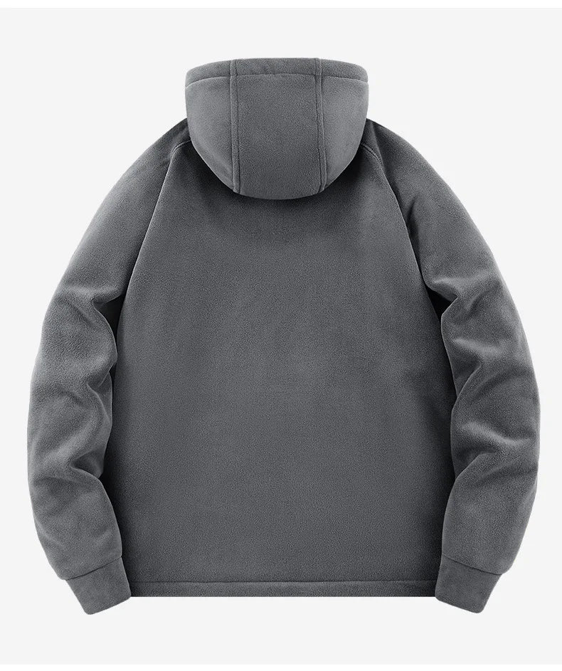 Men's Warm Jacket, Sports Hooded Sweatshirt, Oligon Fabric Coat, High-quality Design, Warm Coat with Fashionable Hood 2025 New