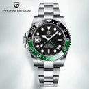 PAGANI DESIGN PD-1662 Luxury GMT Men Mechanical Wristwatch Sapphire Glass Stainless Steel 100M Waterproof Automatic Watches - M & M Global
