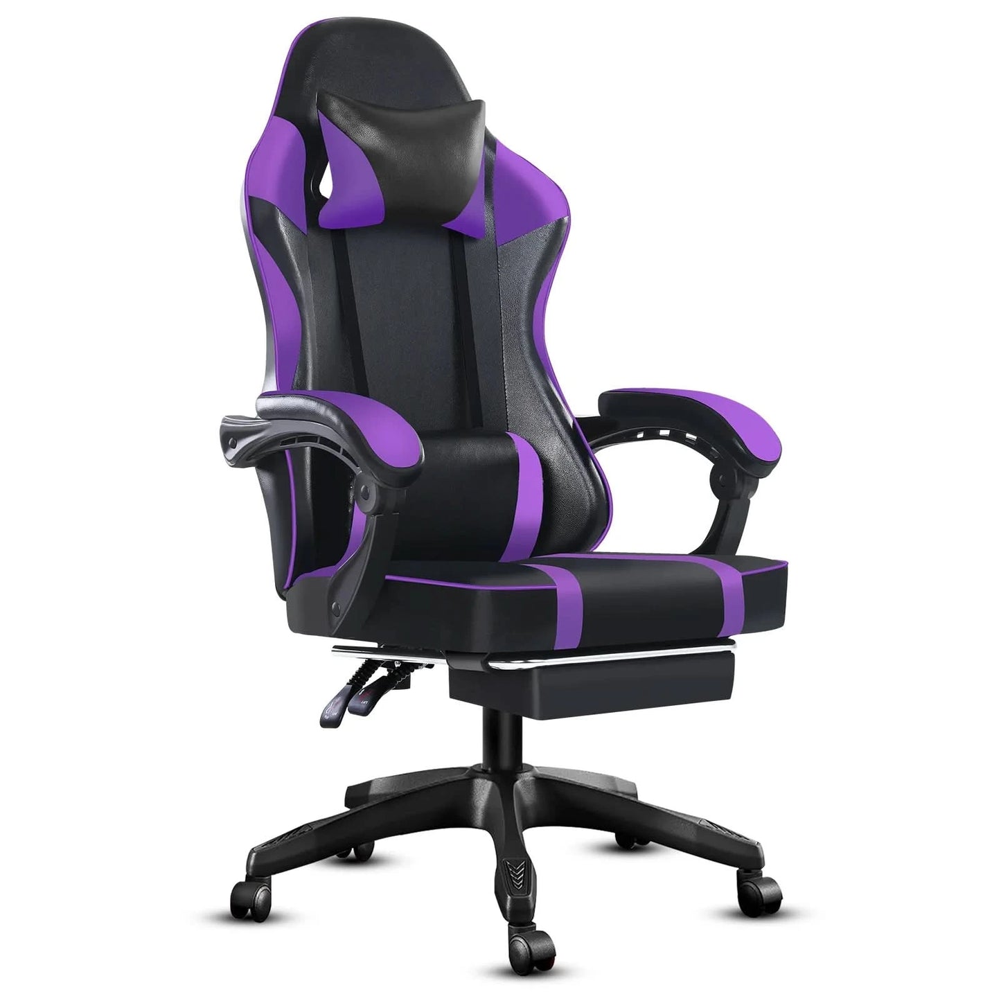 Ergonomic Gaming Chair Recliner, PU Leather Racing Game Chairs for Adults, Executive Office Chair Gamer Chair with Massager