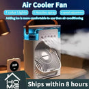 New 3 In 1 Fan AIr Conditioner Household Small Air Cooler LED Night Light Portable Humidifier Air Adjustment Fan Office Home Fan - M & M Global