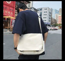 Collage Student School Bags Women&Men Unisex Crossbody Bags Multipockets Messenger Bag Simple Nylon Shoulder Bag - M & M Global