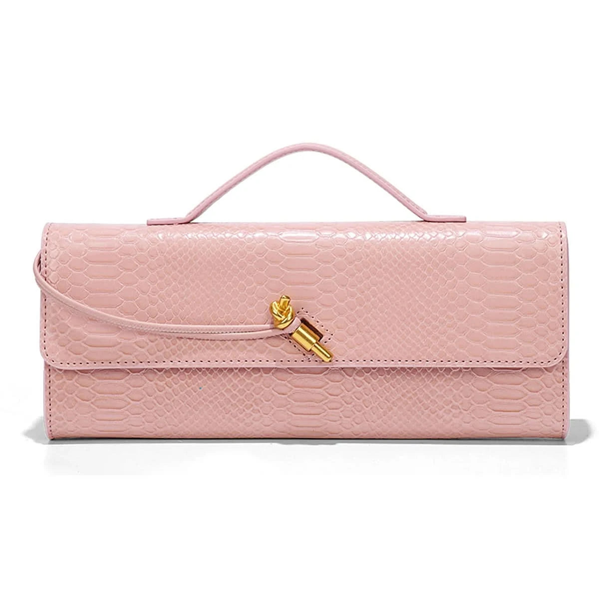 Burgundy bag cherry red envelope wine red envelope upscale new handbag European and American fashion crocodile flip hand organ b - M & M Global