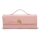 Burgundy bag cherry red envelope wine red envelope upscale new handbag European and American fashion crocodile flip hand organ b - M & M Global