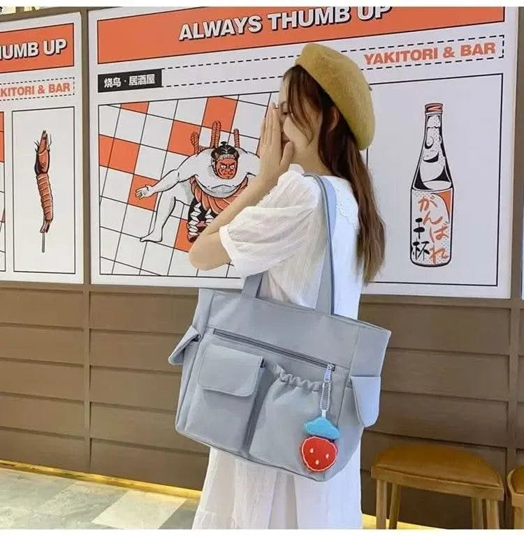 Bag Women Messenger Bag Preppy Student Book Bag Nylon Shoulder Bags Commuter Handbag Women - M & M Global