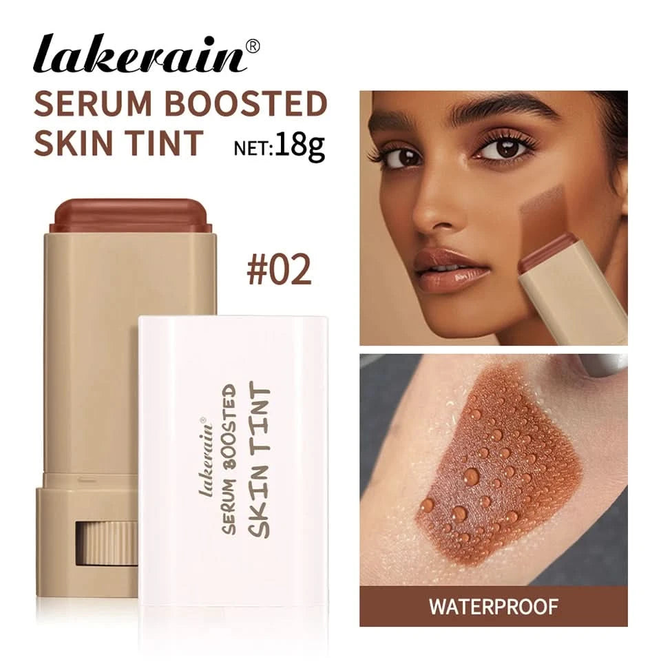Stick Foundation Balm Serum Boosted Skin Tint Foundation Stick Smooth Plumper Hight Coverage Travel Bronze Foundation Stick Make - M & M Global
