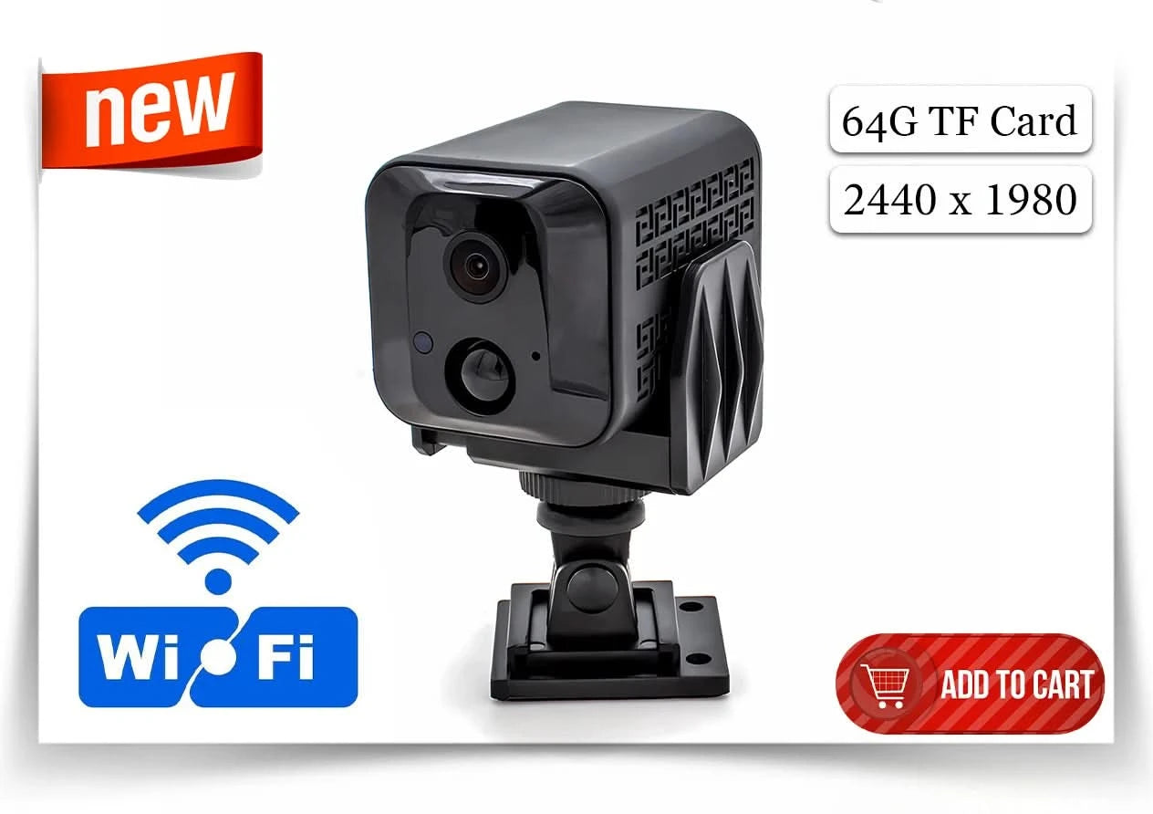 WGWK 4K Mini Type IP Camera 5-100mm Varifocal Lens Onvif P2P CCTV System Video For POE NVR System Indoor Home Surveillance cam - M & M Global