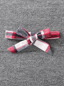 Girls’ 3-Piece Red Top, Plaid Skirt & Hat Set