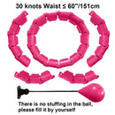 21/24/27/30 Knots Sport Fitness Hoops Abdominal Thin Waist Exercise Massage Hoop Fitness Equipment Gym Home Training Weight Loss - M & M Global