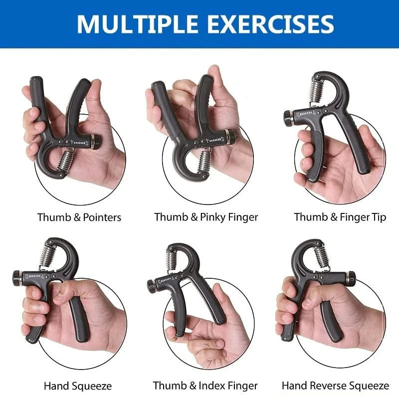 R Shaped Spring Grip Professional Wrist Strength Arm Muscle Finger Rehabilitation Training Exercise Fitness Equipment - M & M Global