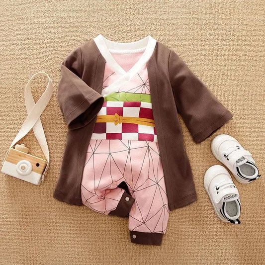 Baby Clothes Cute Role-Playing Pure Cotton Comfortable And Soft 0-18 Boys And Girls Spring And Autumn Long Sleeved Baby Jumpsuit - M & M Global
