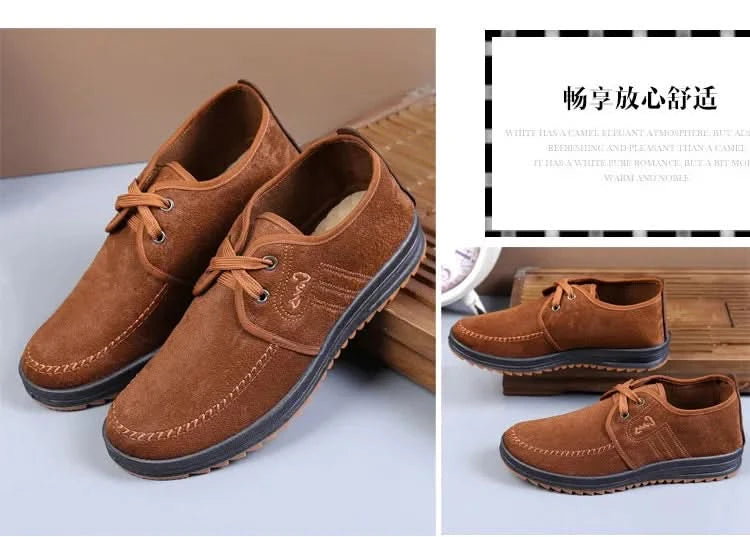 Men Casual Shoes Breathable Loafers Sneakers 2023 New Fashion Comfortable Flat Handmade Retro Leisure Loafers Shoes Men Shoes - M & M Global