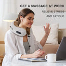 Electric Neck Massager With Heat Vibration 3D Kneading Shiatsu Massage U Shaped Pillow For Shoulder Cervical Pain Relief Fatigue - M & M Global