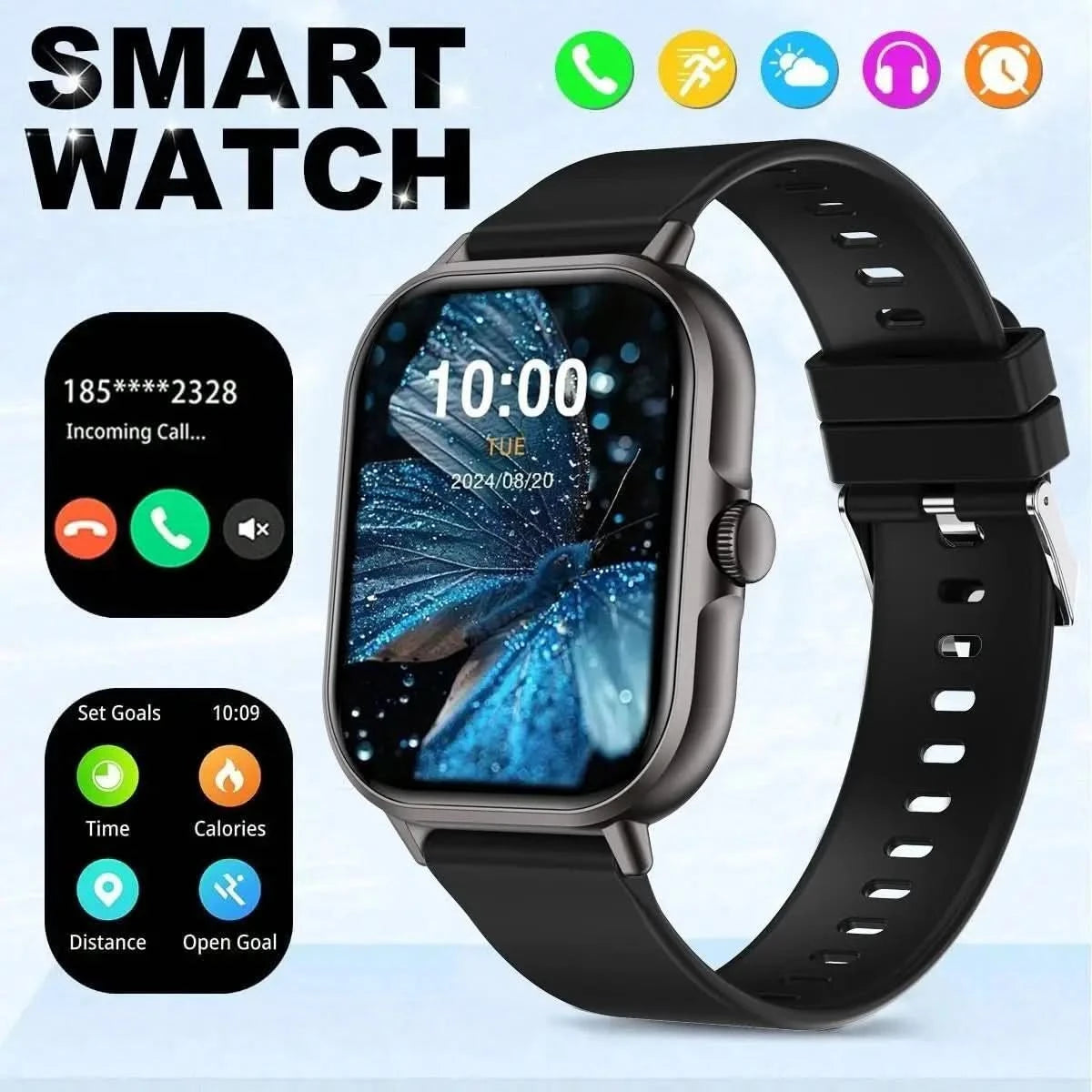 Smart watch, multiple sports modes, message reminders, various APP reminders, custom wallpapers, suitable for men and women