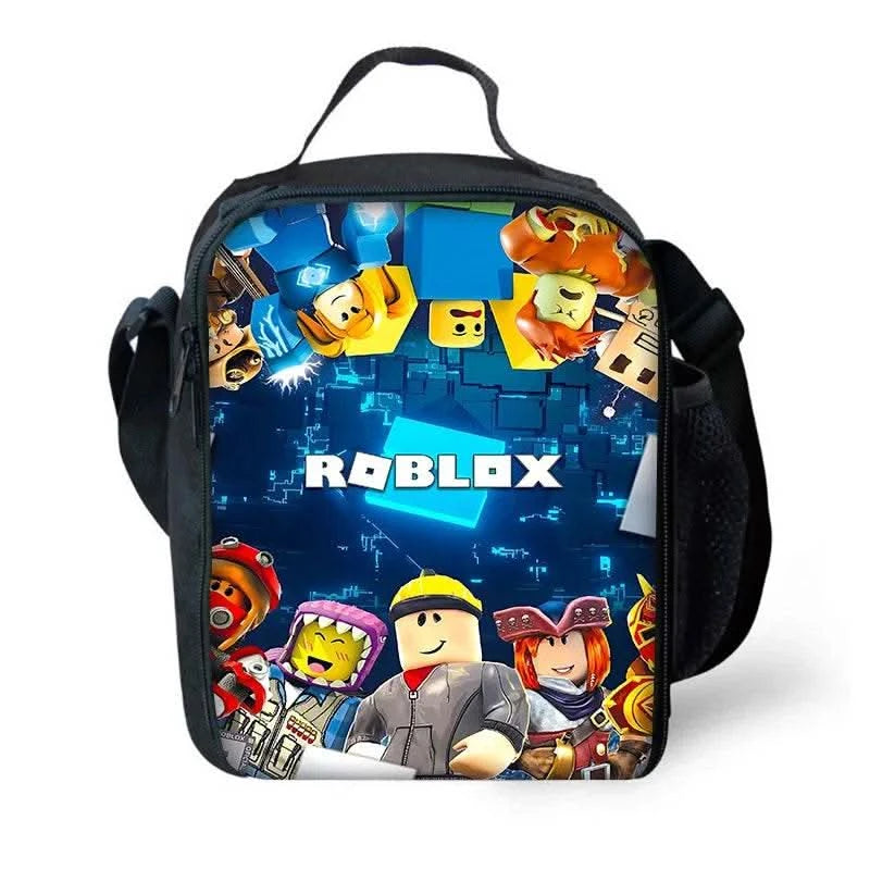 Child School Game R-RobloxS Backpack with Lunch Bags ,Pencil Bags ,School Bags for Boys Girls Best Gift - M & M Global