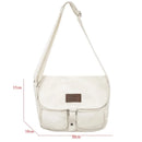 High Quality Canvas Handbag Shoulder Bags Large Capacity Crossbody Bags For Women Simple Casual Messenger Bag Student School Bag - M & M Global