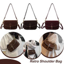Korean Fashion New Small Square Bag Shoulder Bags Brown Niche Retro Suede Surface Leisure Versatile Trend Lady Crossbody Bags - M & M Global