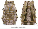 40L Tactical Backpack for Men Camping Hiking Backpacks Reflective Outdoor Travel Bags Survival Molle Climbing Rucksack Bag - M & M Global