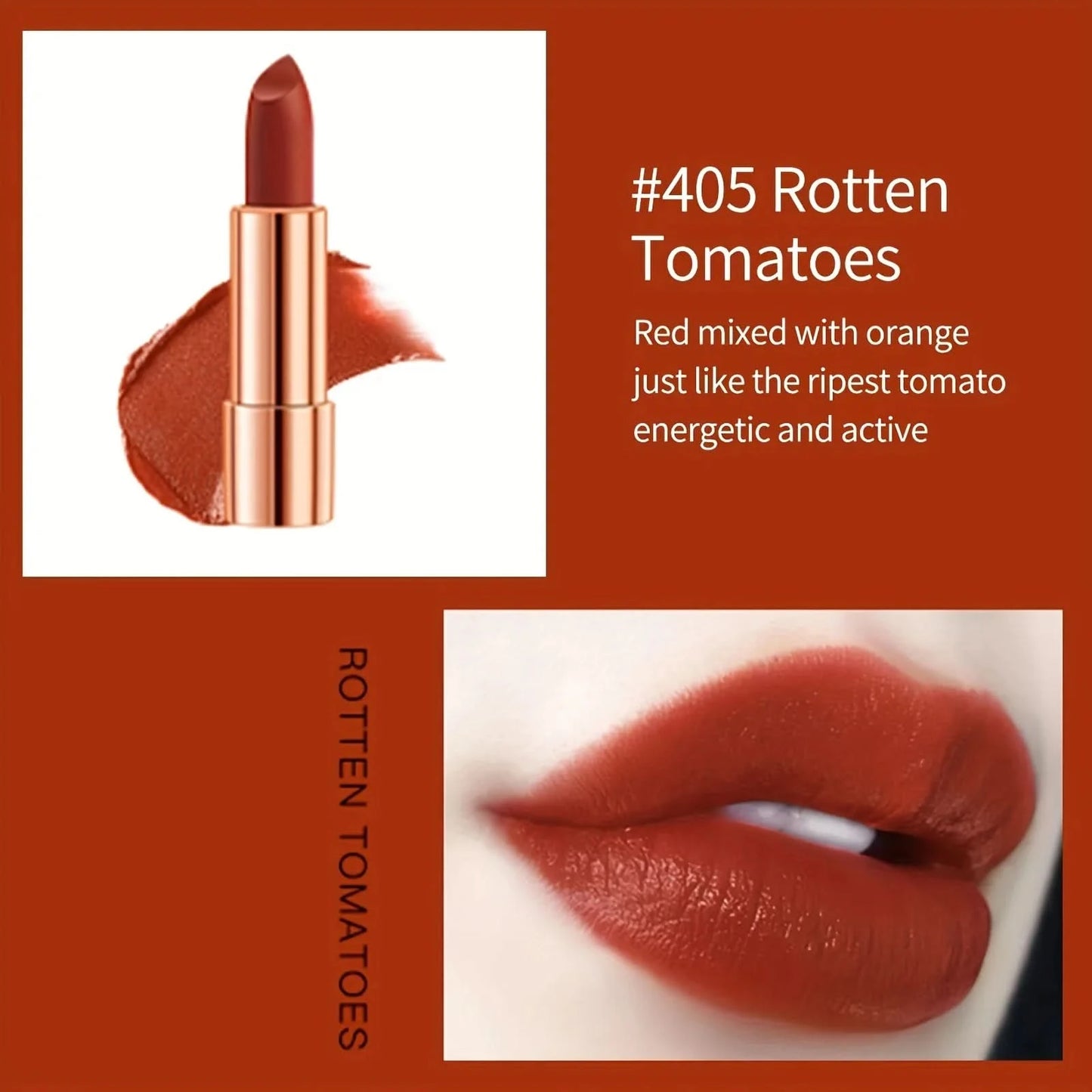 3 Colors Matte Lipstick Set Lip Stick with Sliver Chain Bag Package Non-Stick Cup Long Retractable Red Lipstick Set 3.5gx3