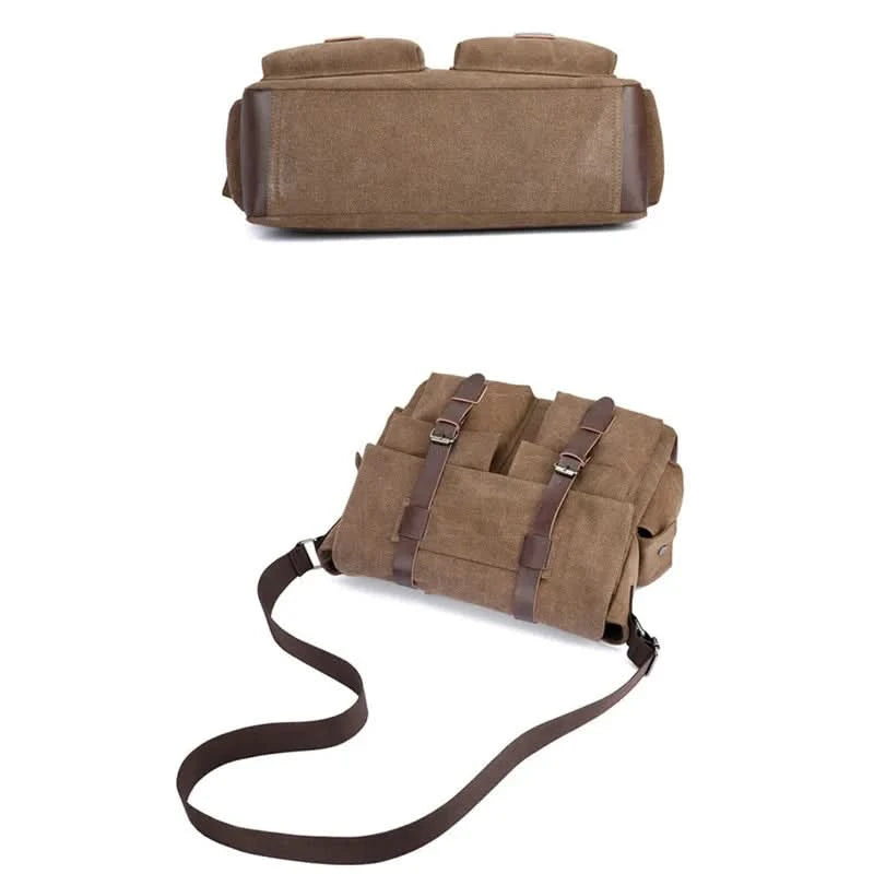 Men's Vintage Canvas Bag Men Casual Crossbody Bag For Men Messenger Bag Man Travel Shoulder Bags Bolsa Masculina High Quality - M & M Global