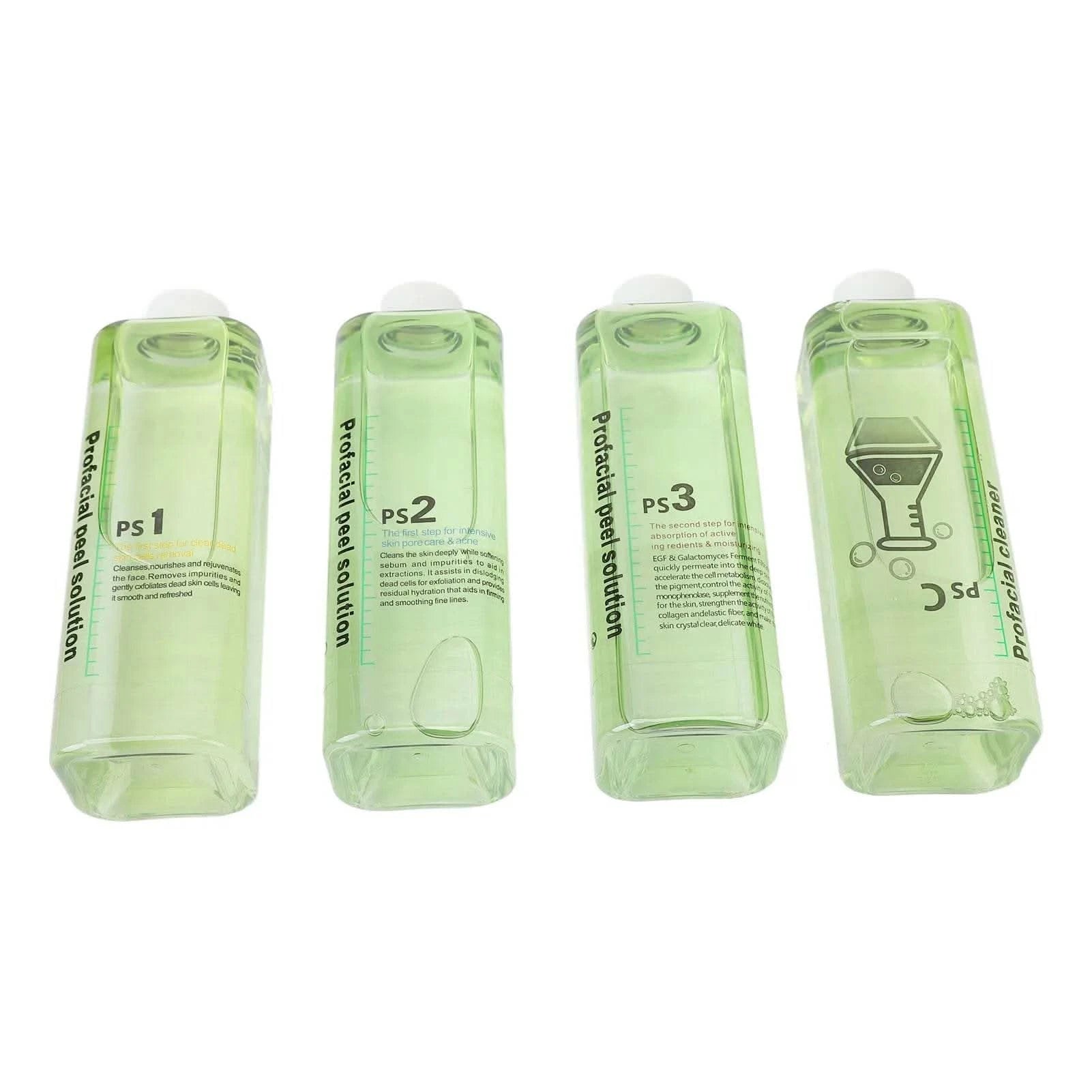 4pcs Hydra Peeling Facial Serum for Dermabrasion Machine Deep Cleansing Hydro Dermabrasion Solution Solution Serum - M & M Global