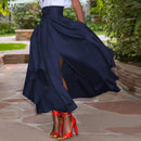 ZANZEA 2024 Summer Women Party Split Sundress Stylish Irregular Skirts High Waist Maxi Vestidos Solid Robe Saia Holiday Faldas