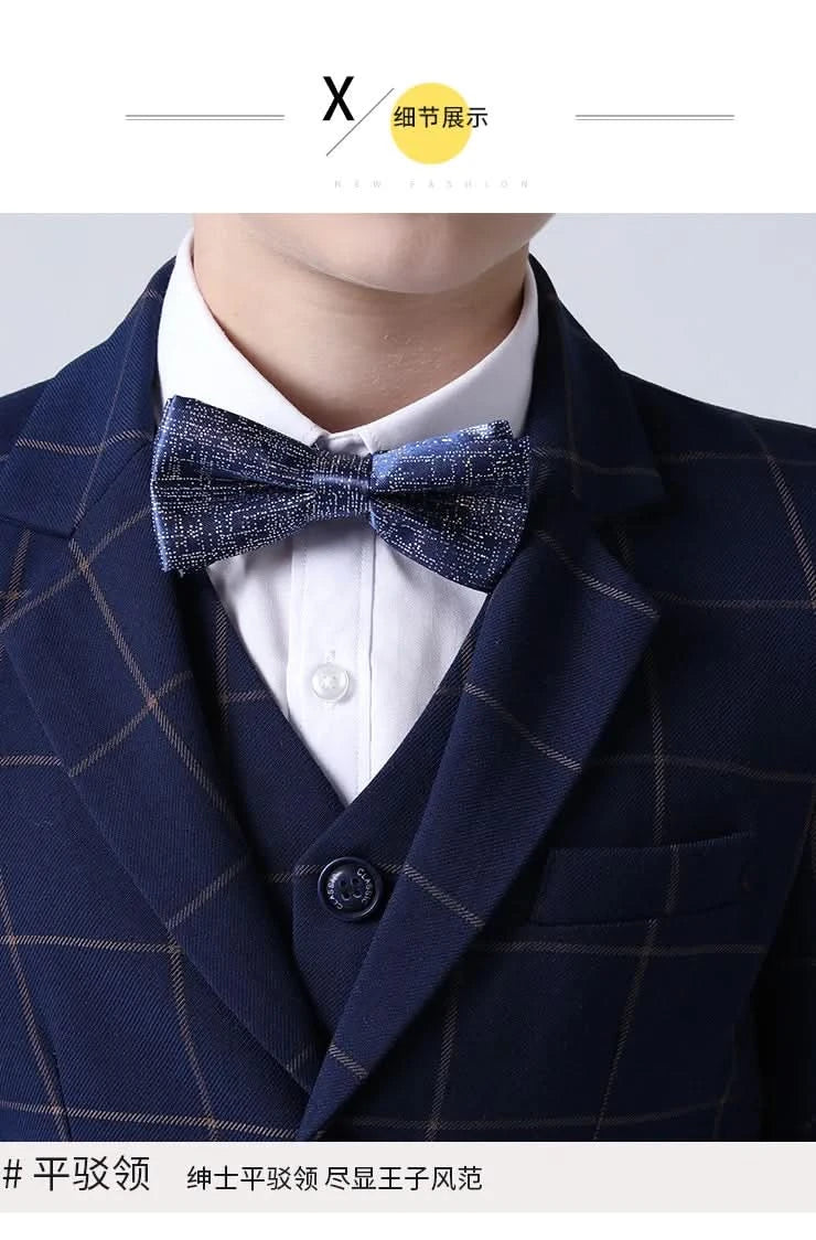 Children Boys Wedding Suit Spring Autumn 1-14 Years Teenager Kids Suits Outfits Set Formal Elegant Suits For Children - M & M Global