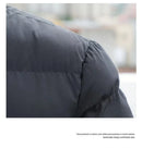 Men's Cotton Jacket Winter Stand Collar Warm Fashionable Trendy Bread Style Coat Regular Fit Male Outerwear Winter Jacket Men