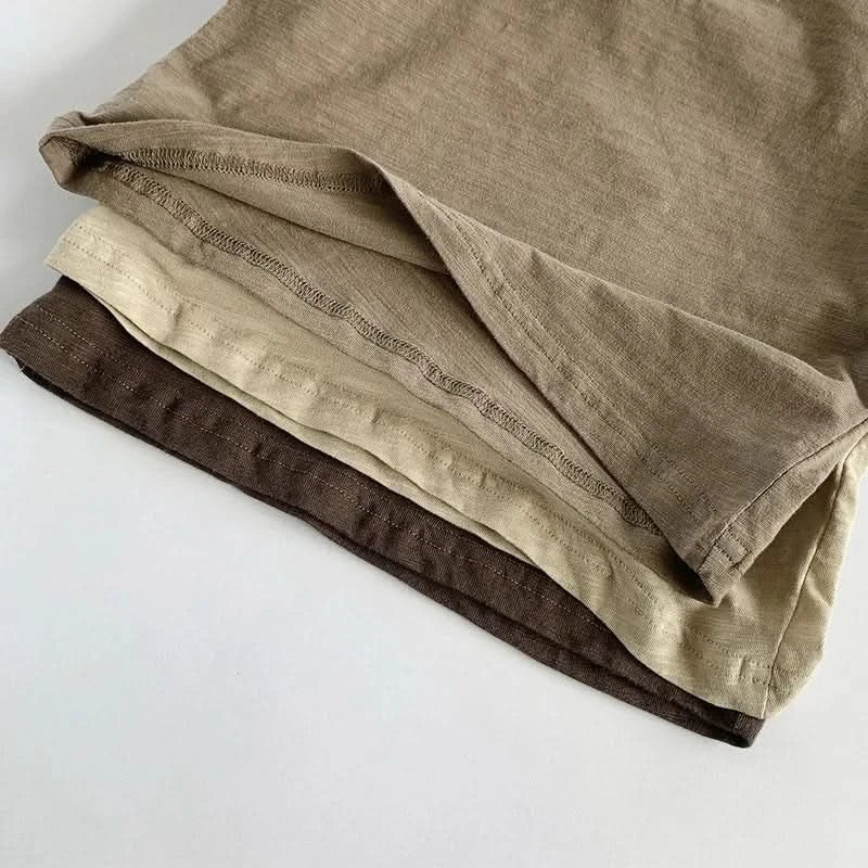 Summer Children Slub Cotton T Shirts Korean Fashion Toddler Kids Sleeveless Striped T-Shirts Baby Boys Casual Tank Tops 4 5 6 7Y - M & M Global