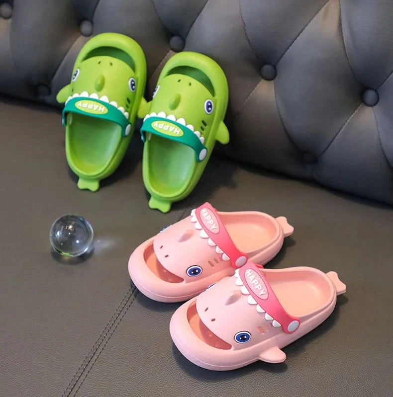 Megalodon Shark Slippers Summer EVA Waterproof Anti-slip Garden Shoes Boys And Girls Outdoor Casual Beach Sandals For Kids - M & M Global