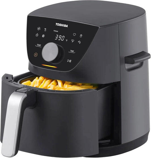 5.5QT Air Fryer with Heat-Q Technology, Quick and Easy Meals, 8 Preset Menus and Menu-IQ Function, 1-Degree Fahrenheit Precision - M & M Global