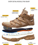 Composite Toe Work Boots Mens Puncture-Proof Midsole Non-Slip Breathable & Comfort Fit for Warehouse Use Anti-smash Work Boots