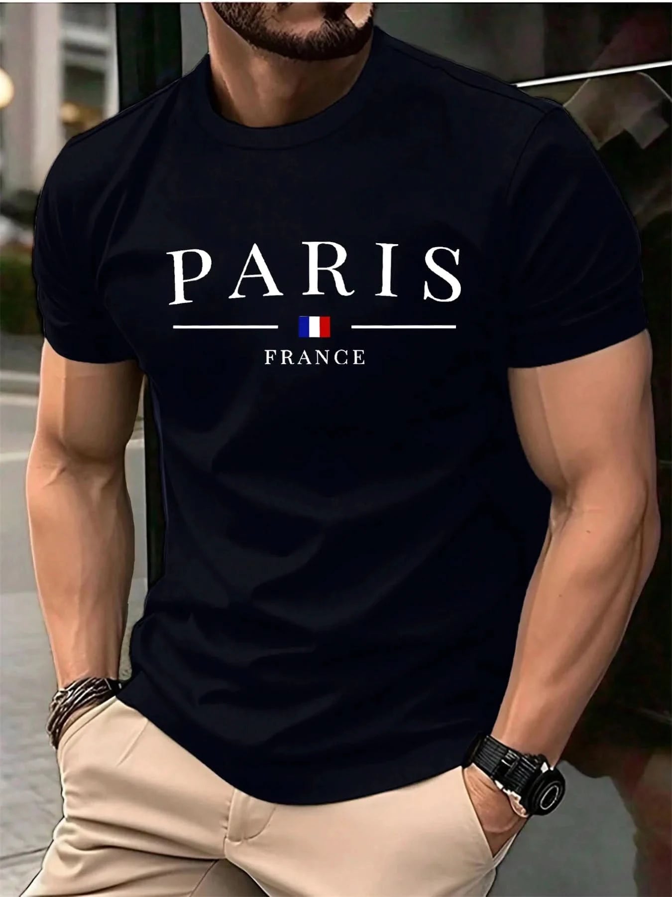 Summer Men's T-shirt 3D letter pattern Printing T-shirt Men's Personalized Hip Hop Street Clothing Tops Casual T-shirt for man - M & M Global
