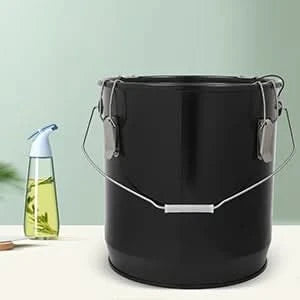 6 Gallon Fryer Grease Bucket Oil Disposal Oil Bucket with Lid and Filter Bag - M & M Global