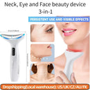 EMS Micro-current Neck Face Beauty Device LED IPL Skin Rejuvenation Cleaning Double Chin Removal Facial Lifting Firming Massager - M & M Global