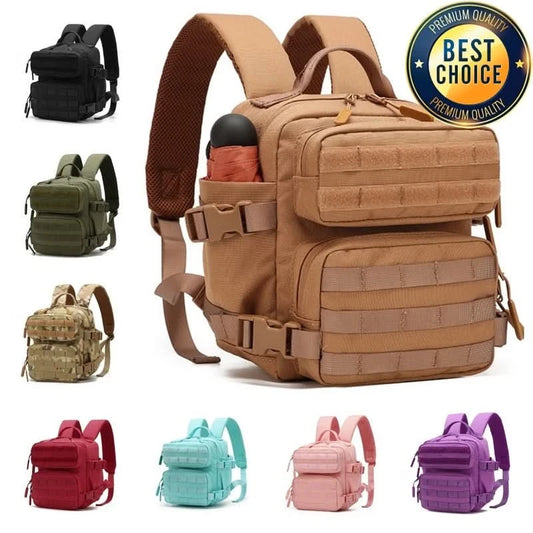 New Camping Hiking Backpack Tactical Molle 900D Men&Women School Bag Outdoor Gym Ruckdack Shoulder Pack with Dual Cup Holder - M & M Global