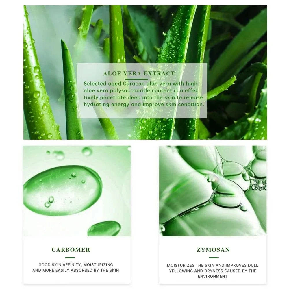 99% Aloe Vera Moisturizing Gel Refreshing Non Sticky Facial Facial Cream Wash Free Deep Nourishing Maintain Skin Face Care Skin - M & M Global