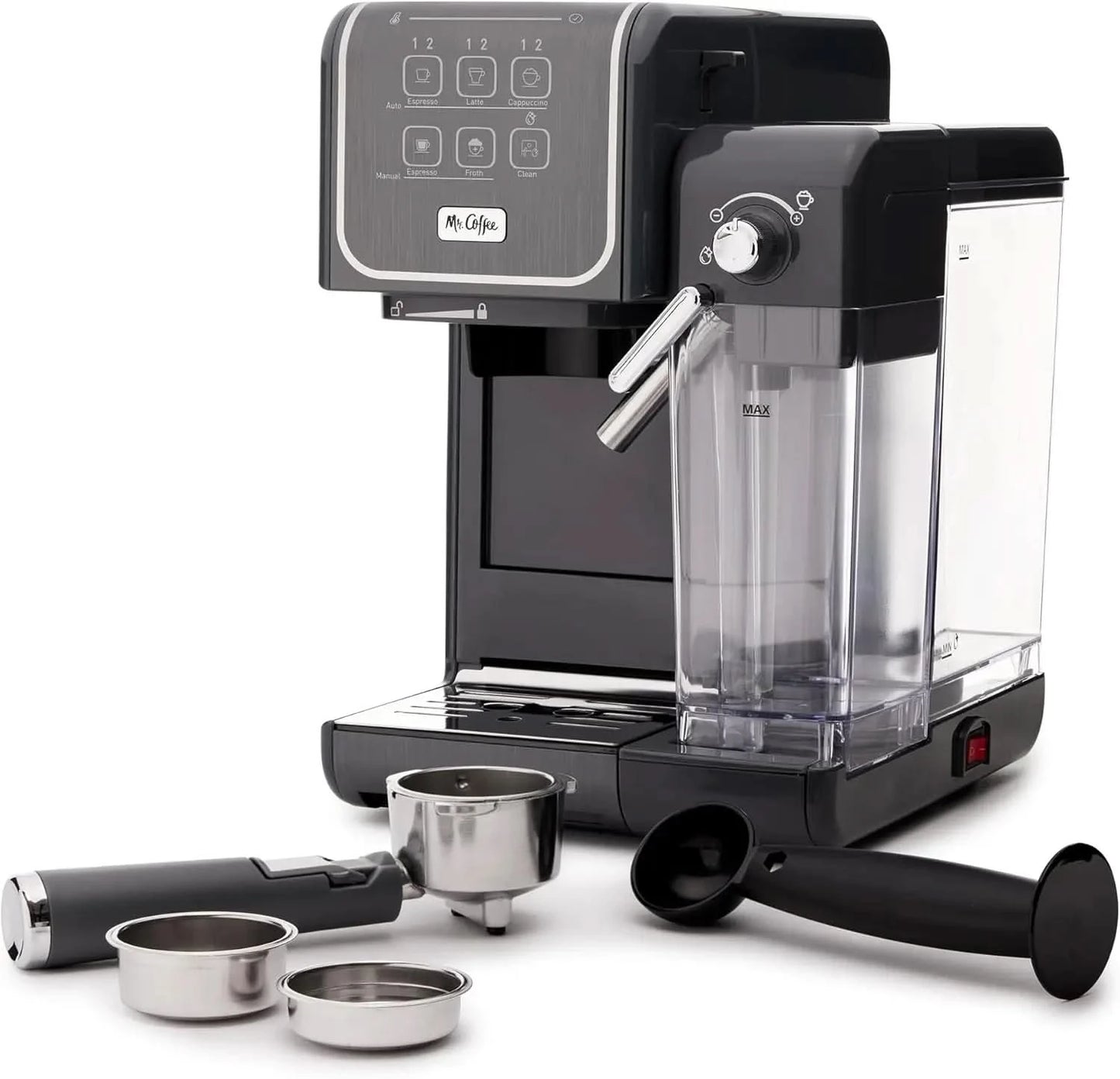 One-Touch CoffeeHouse+ Espresso, Cappuccino, and Latte Maker Home Coffee Machine with 19-Bar Italian Pump, and Milk Frother Idea - M & M Global