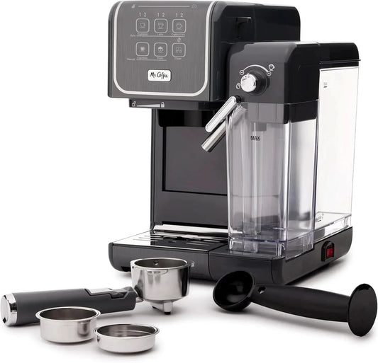 One-Touch CoffeeHouse+ Espresso, Cappuccino, and Latte Maker Home Coffee Machine with 19-Bar Italian Pump, and Milk Frother Idea - M & M Global