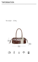 Genuine Leather Women's Baguette Bag Niche Retro Motorcycle Trend Cool belt Handbag New Luxury Design Shoulder Underarm Bag - M & M Global