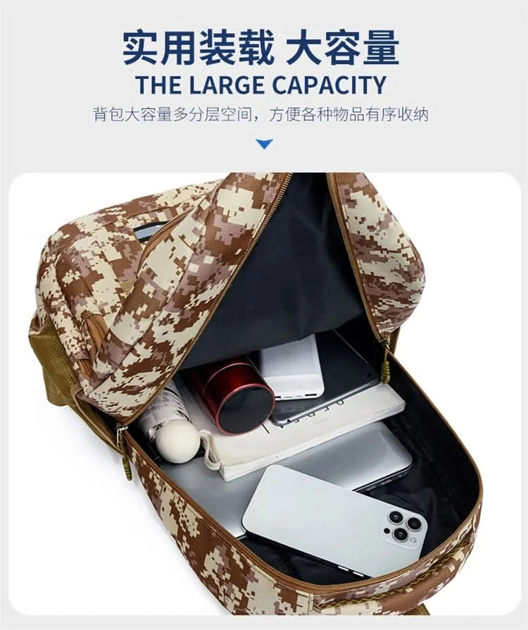 High Quality Large Capacity Outdoor Tactical Backpacks Waterproof Multi Functional hiking bag Outdoor Trekking  Camping Backpack - M & M Global