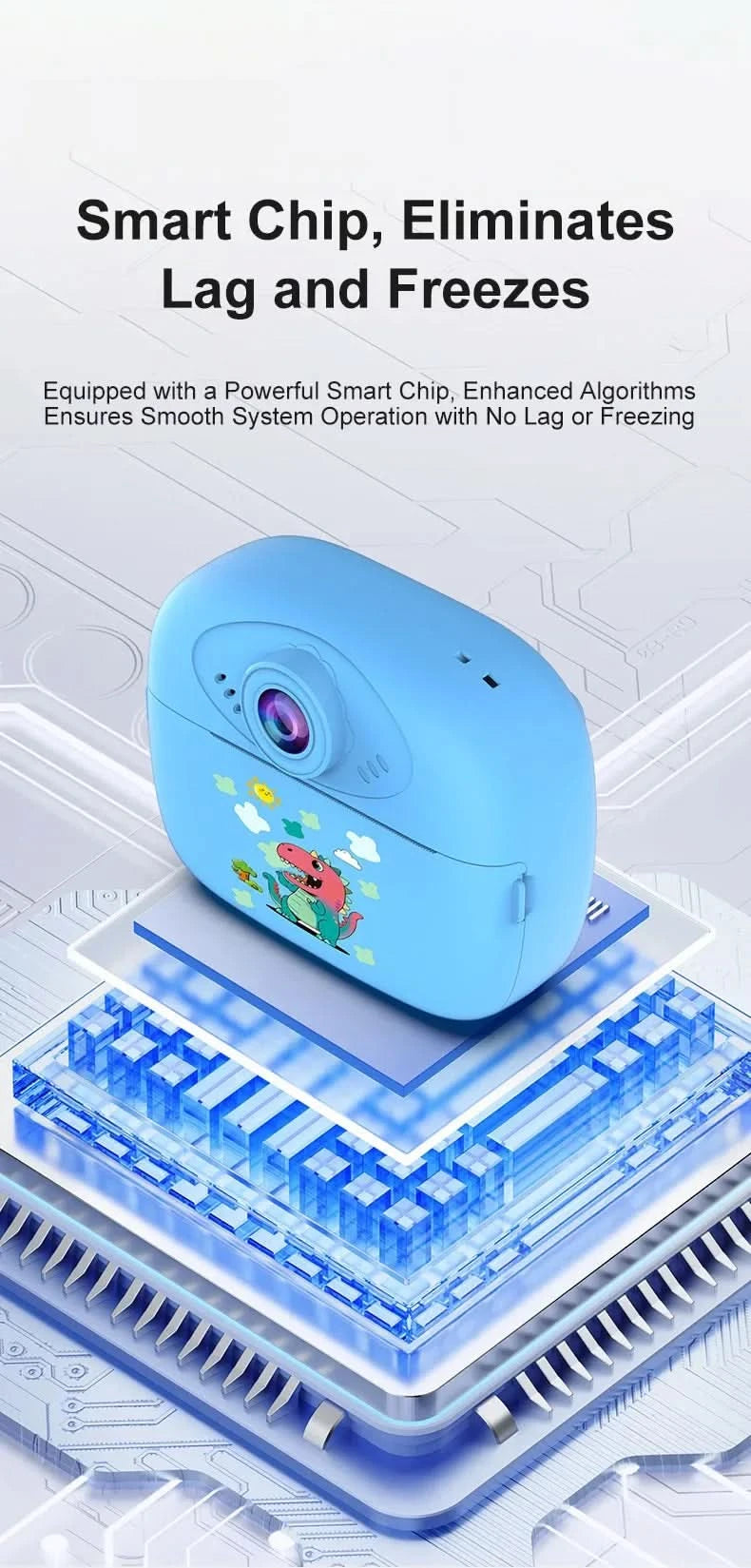 Smart Digital Dual Lens Selfie Camera Kids Toys Birthday Gift Kids Instant Print Camera Thermal Printer Video Recorder Portable - M & M Global