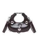 Retro Versatile Ladies Mini Handbag Women Big Rivet Personality Luxury Designer Crossbody Bags for Women Streetwear Shoulder Bag - M & M Global