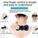 Neck Massager LCD Display EMS Electric Cervical Massage Patch Low-Frequency Pulse Muscle Stimulation Pad For Relaxation - M & M Global