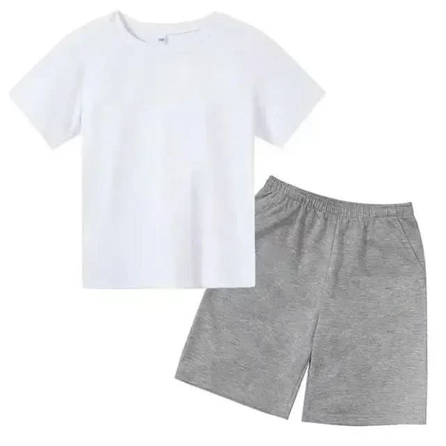 Hot Sales Summer Slam Dunk Master Pattern Print Children Short Sleeve T-shirt+Shorts 2pcs Set Kids Boy Girl Fashion Sportsuit - M & M Global
