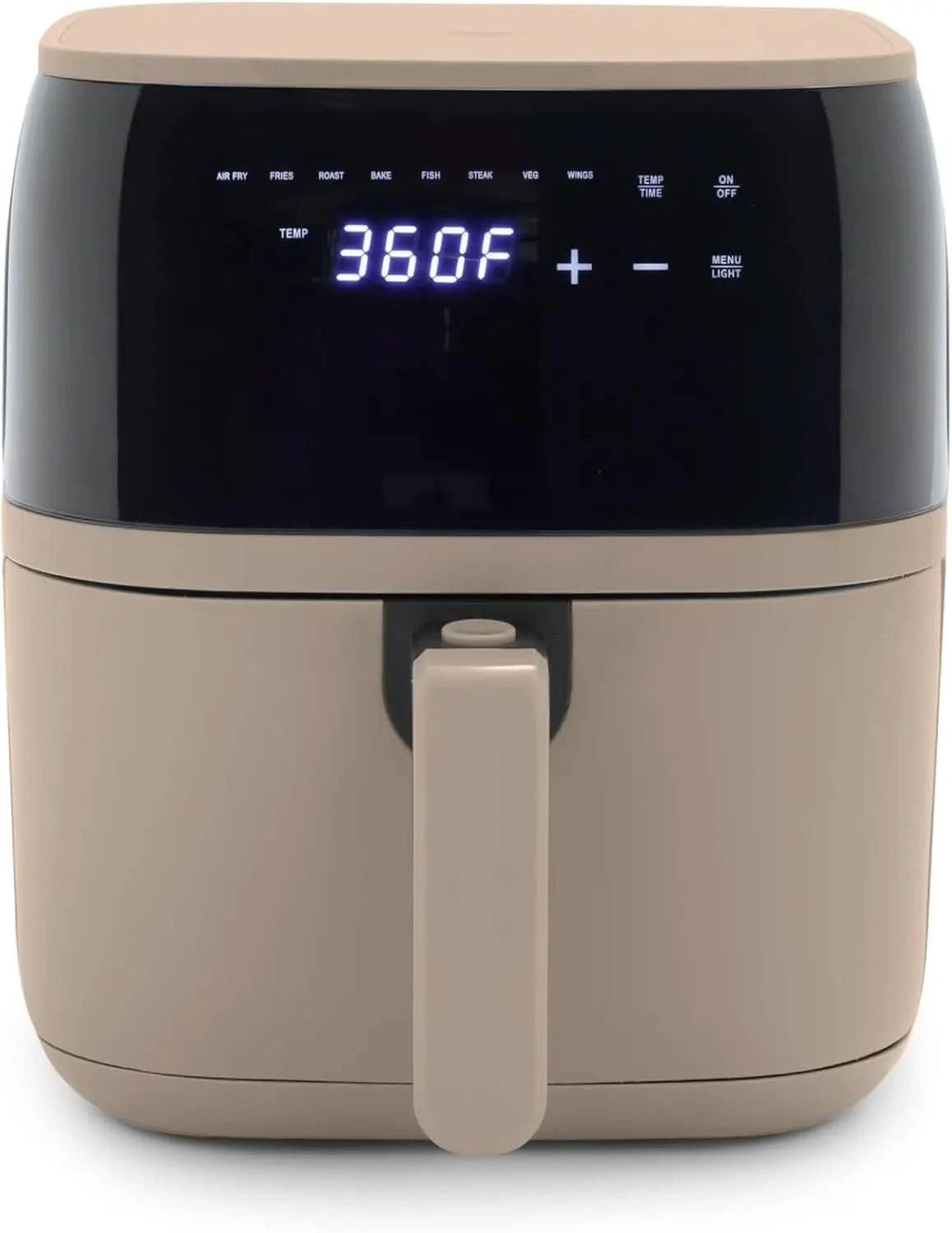 Compact Electric Air Fryer Oven, 5.3 QT, PFAS-Free Ceramic Nonstick Drawer, 8 One Touch Digital Display, Easy View Window, Auto - M & M Global